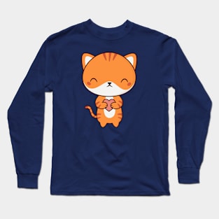 Kawaii Cute Kitten Cat Long Sleeve T-Shirt
